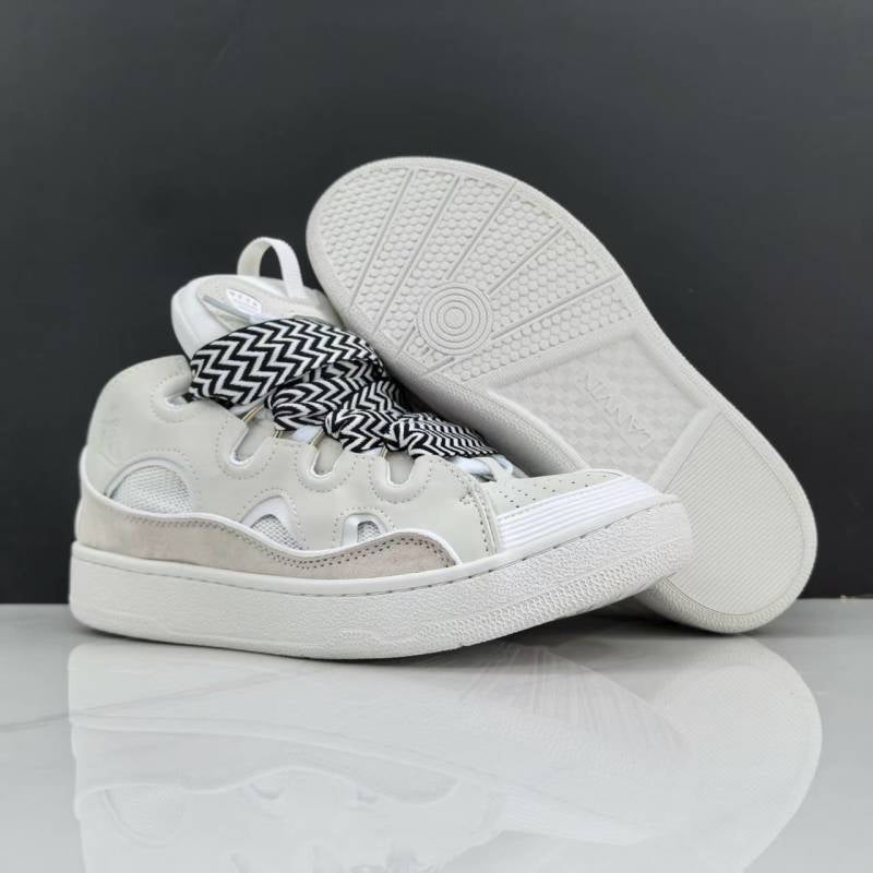 LANVIN Full White Black Lacet